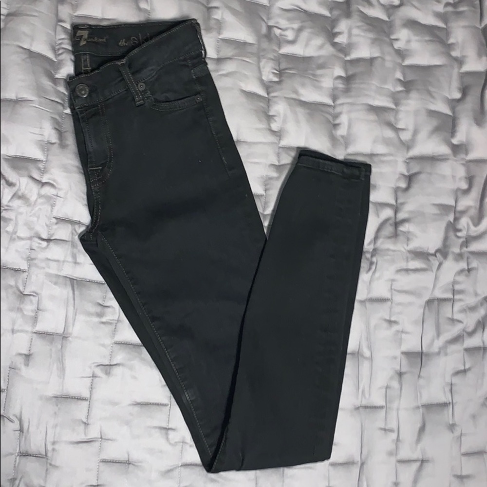 7 For All of Mankind black The Skinny Jean